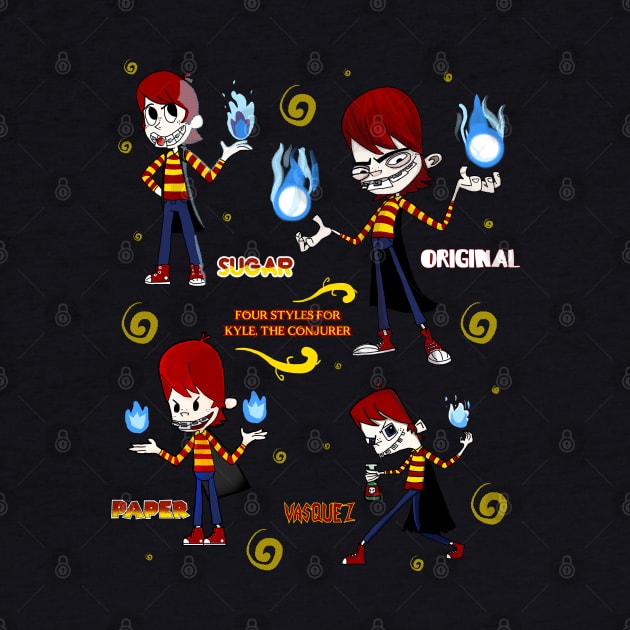 Kyle The Conjurer x4 by VixenwithStripes